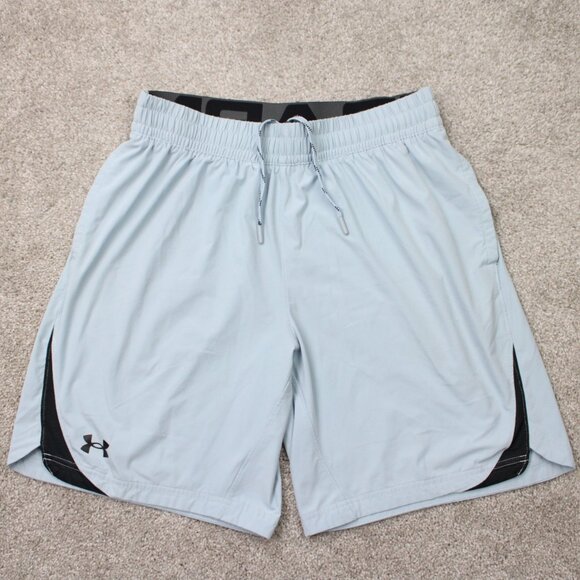 Under Armour Shorts Mens Large Gray UA Elevated Woven 2.0 Loose Fit Stretch - Picture 1 of 11